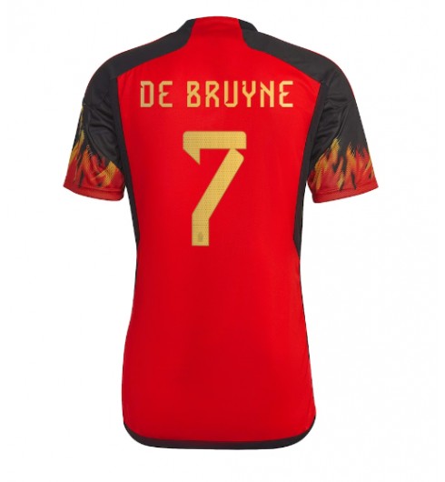 Belgie Kevin De Bruyne #7 Domácí Dres MS 2022 Krátký Rukáv